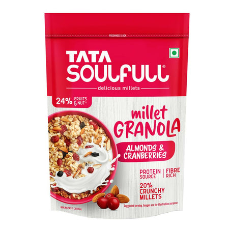 Tata Soulfull Millet Granola (Almonds & Cranberries)