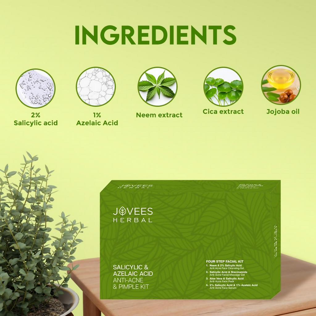 Jovees Salicylic & Azelaic Acid Anti-Acne & Pimple Facial Kit