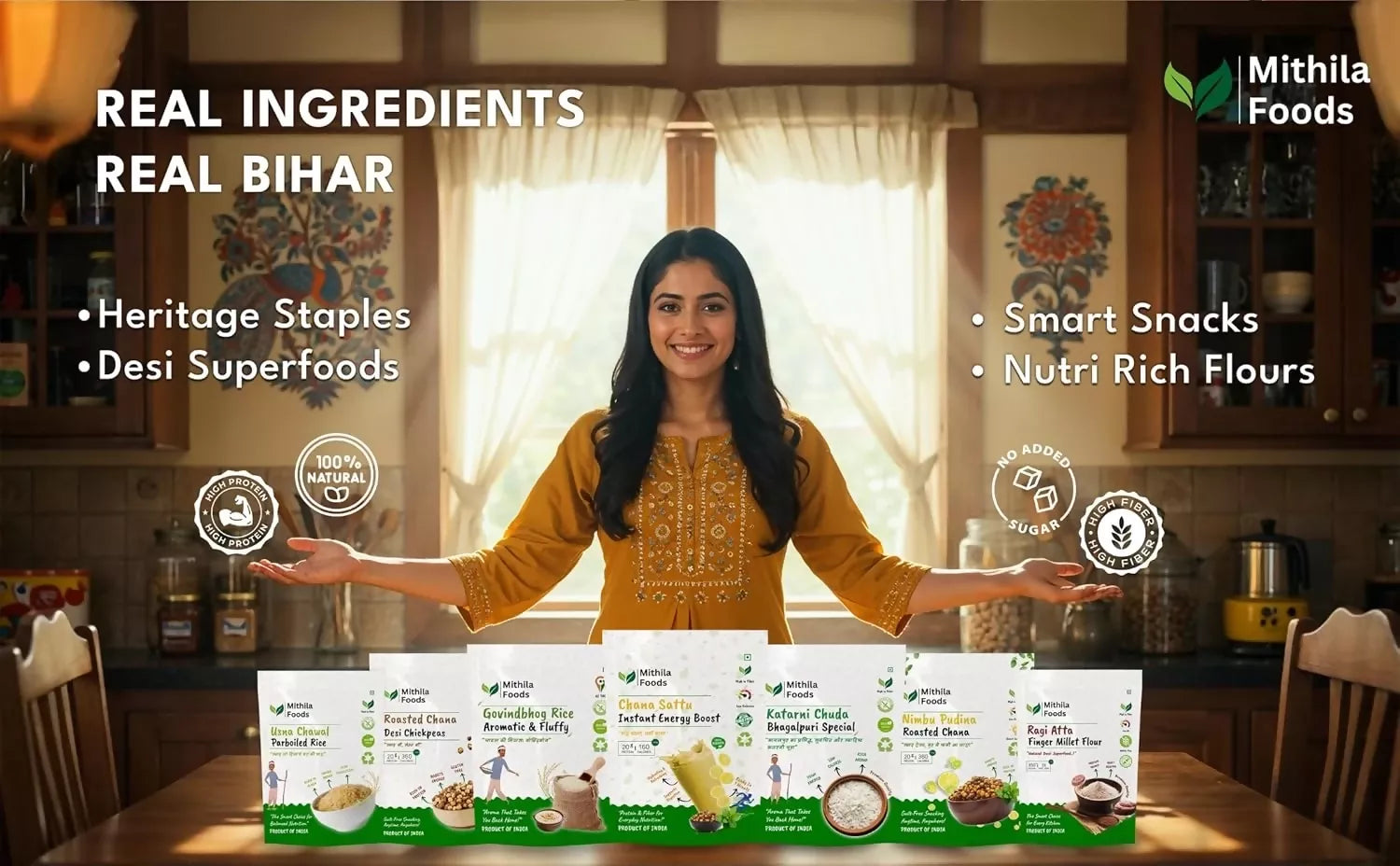 Mithila Foods Cheese & Cream Roasted Chana - Distacart