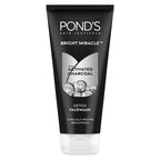 Ponds Bright Miracle Detox Facewash 10X Power of Activated Charcoal For Deep Cleaned Skin, Reveals Glow