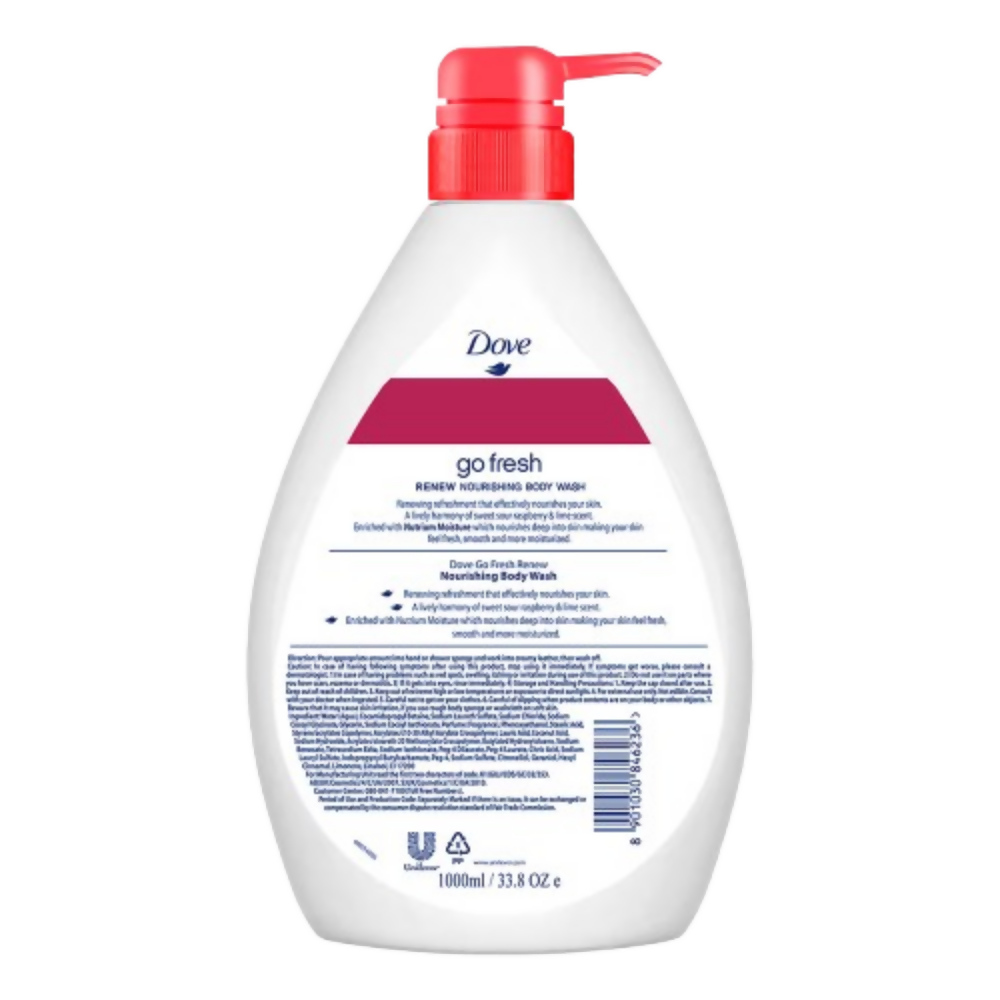Dove Body Wash - Renew Raspberry & Lime Scent Nourishing