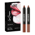 Love Earth Lip Crayon Non-Transfer Lipstick - Browns