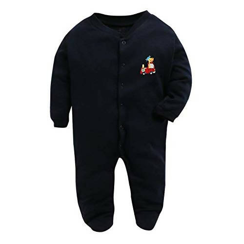 Daddy - G Rompers/Sleepsuits/Jumpsuit /Night Suits for New Born Babies - Black