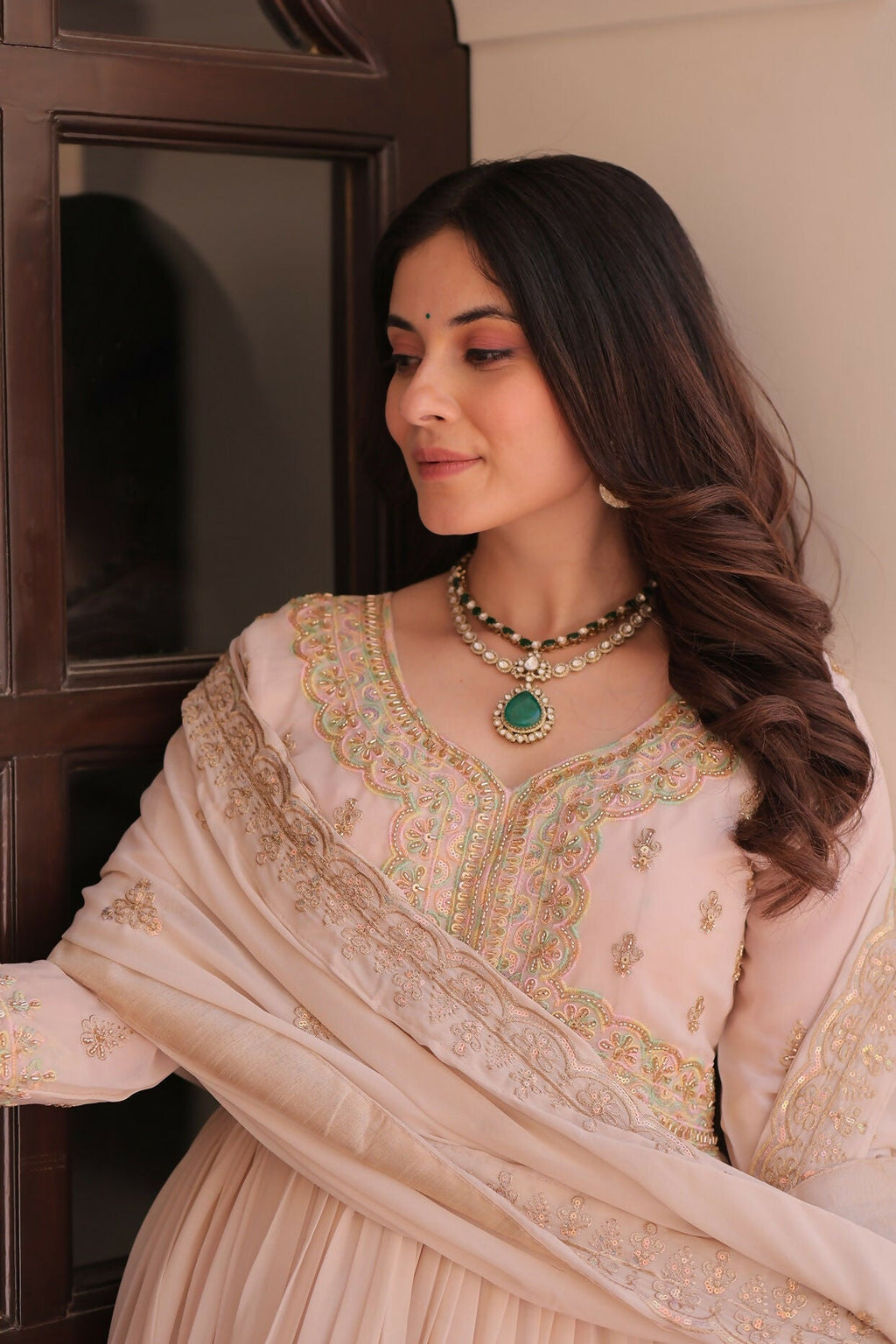 Joban Fashion Chiku Georgette Sequence Embroidery Work Kurta Set - Distacart