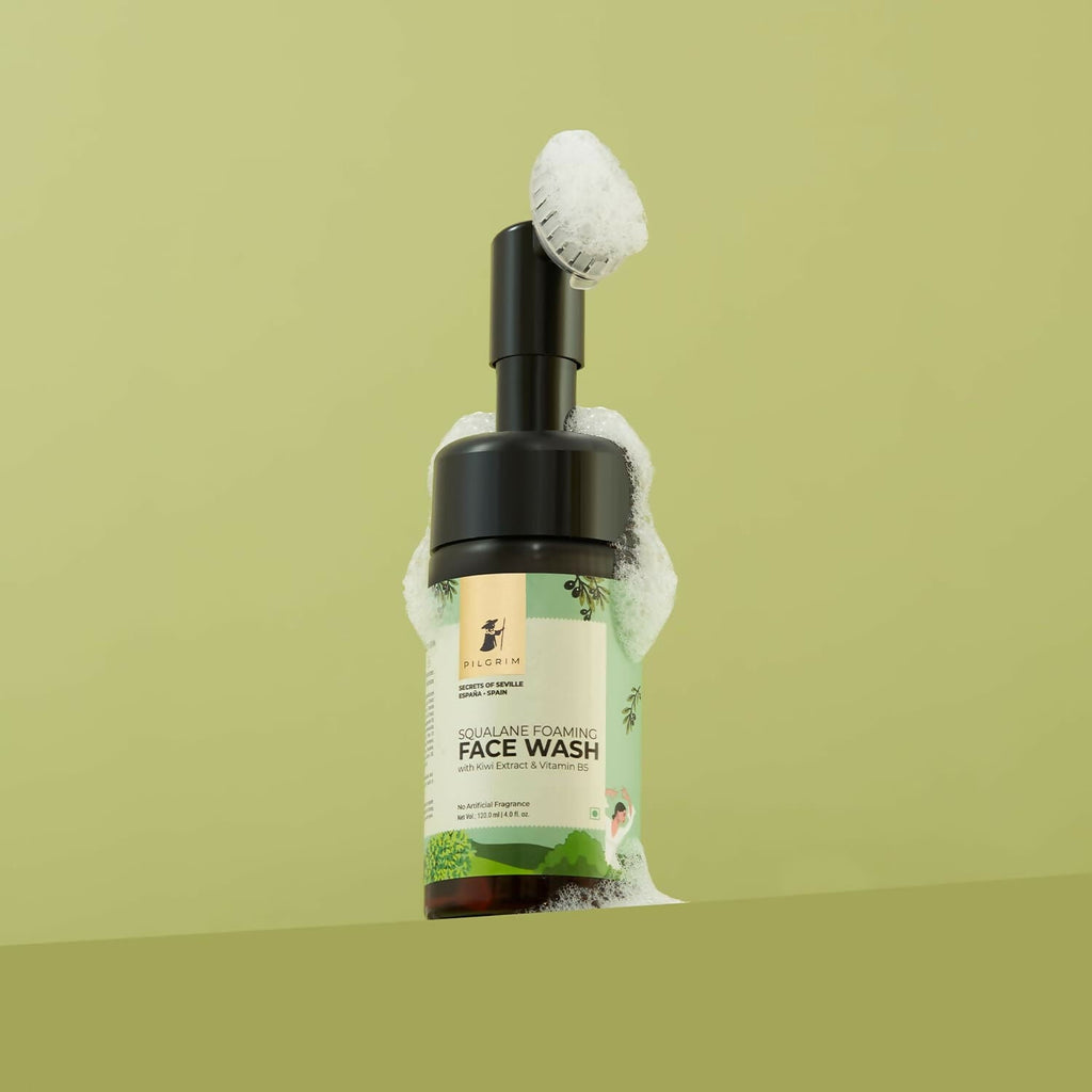 Pilgrim Spanish Foaming Face Wash With Kiwi Extracts & Aloe For Skin Hydration - Distacart