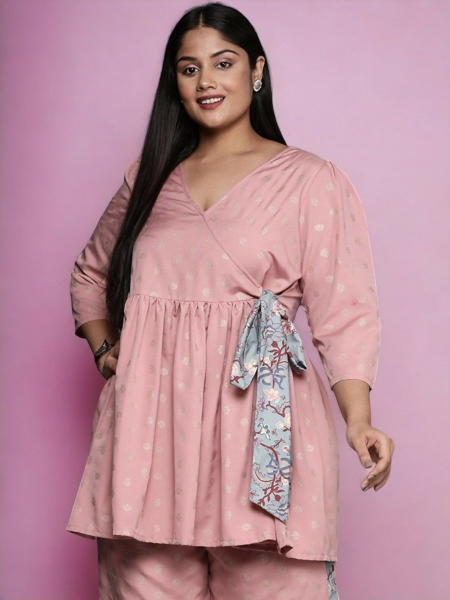 Ahalyaa Women's Traditional wear Tunic - Pink