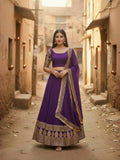 Lehenga Mart Designer Indian Wedding Lehenga Choli-Purple - Distacart