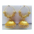 Yellow with Gold Color Beads Earrings - Distacart