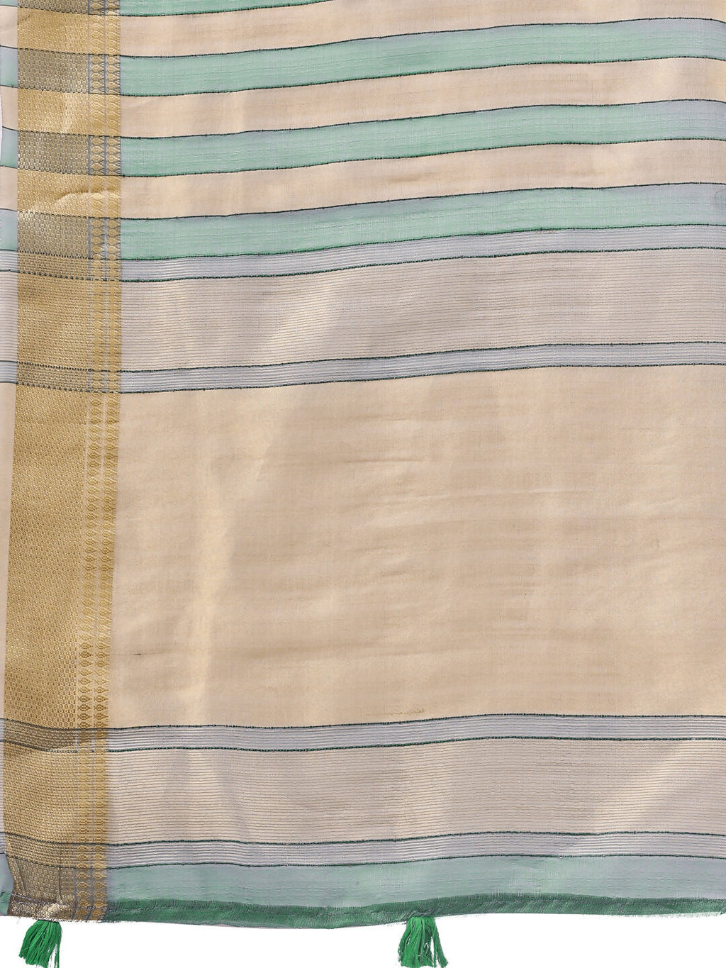 Shree Shyam Fashion Organza Green Saree - Distacart
