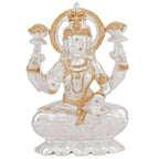 Estele Gold-Polished goddess of wealth Laxmi Devi on lotus Idol for Home/Car decor