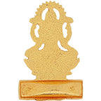 Estele Gold-Polished goddess of wealth Laxmi Devi on lotus Idol for Home/Car decor