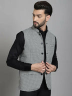 Even Apparels Nehru Jacket With Welt Pockets - Multi