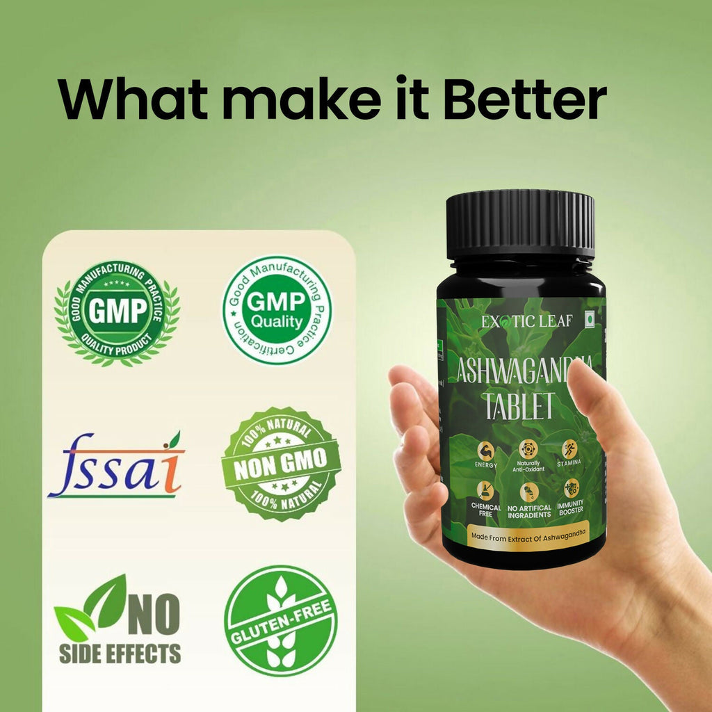 Exotic Leaf Ashwagandha Tablets - Distacart