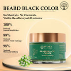 Ivory Natural Beard Black Color Organic - Instant Natural Plant Based Beard Color Powder - Distacart