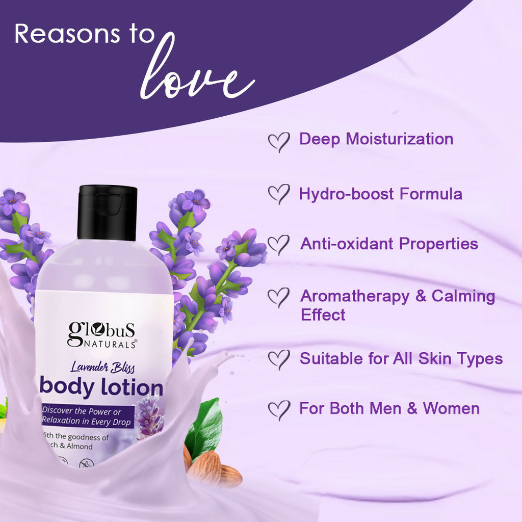 Globus Naturals Lavender Bliss Body Lotion - Distacart