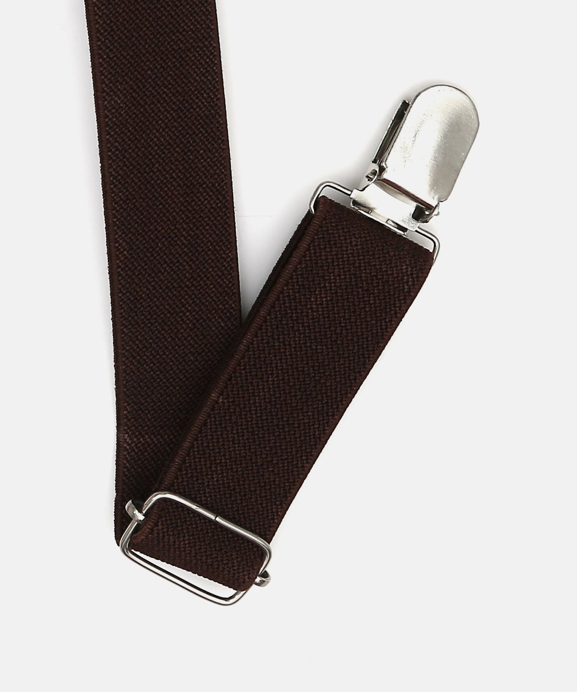 Manet Boys Solid Suspenders - Brown