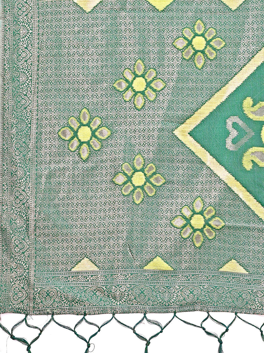 Shree Shyam Fashion Sajni Light Green Linen Cotton Saree