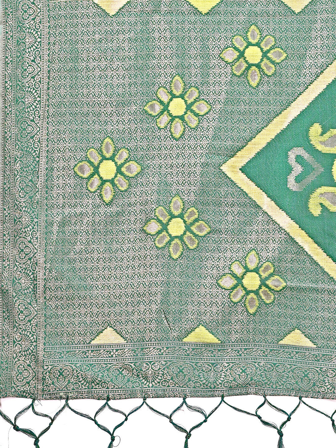 Shree Shyam Fashion Sajni Light Green Linen Cotton Saree