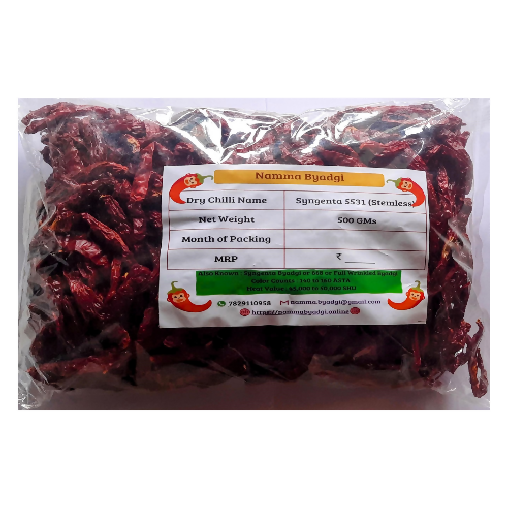 Namma Byadgi's Syngenta 5531 Stemless Dry Chilli