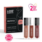 Love Earth Liquid Mousse Matte Lipstick - Browns