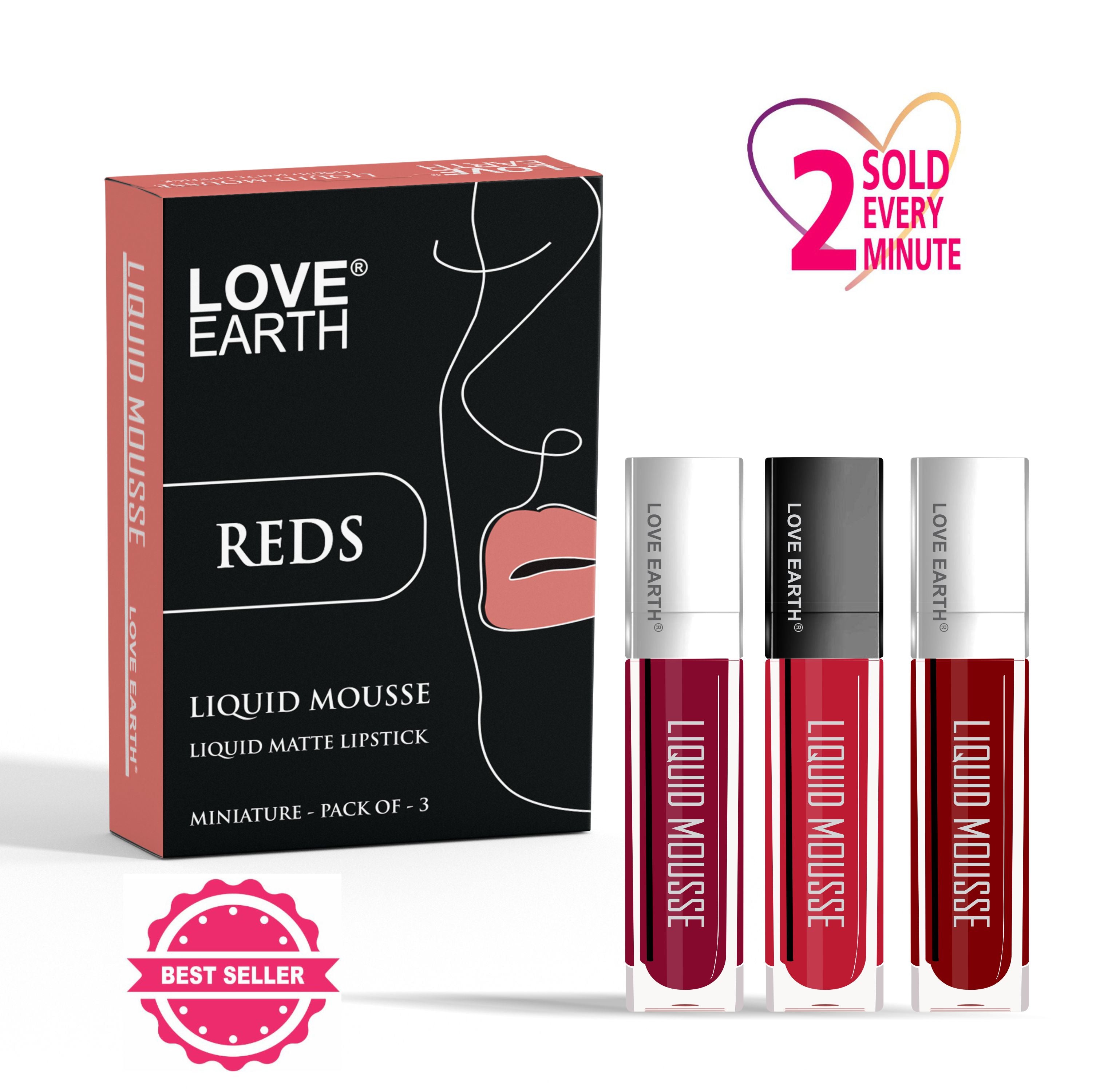 Love Earth Liquid Mousse Matte Lipstick - Reds