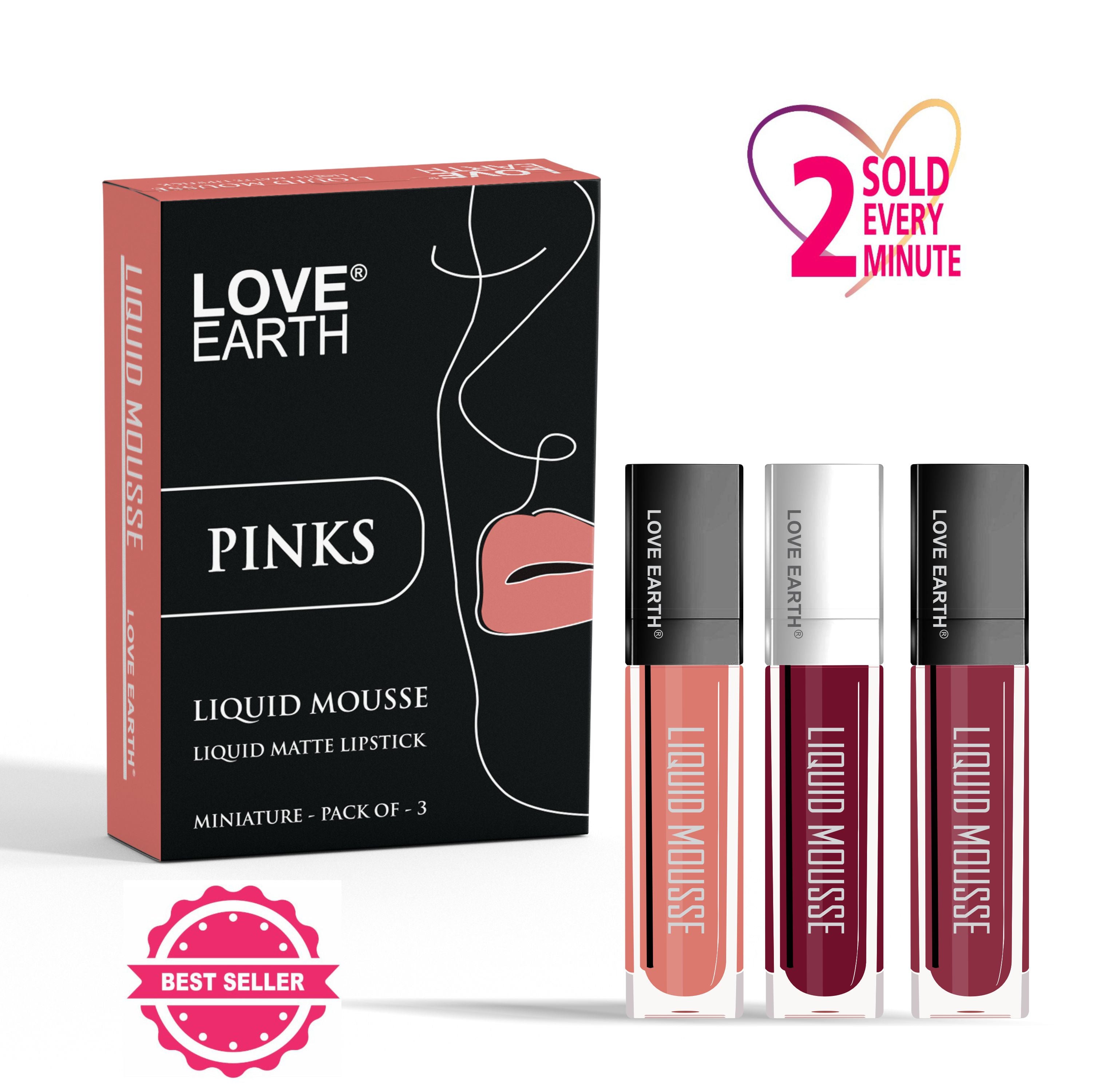 Love Earth Liquid Mousse Matte Lipstick - Pinks