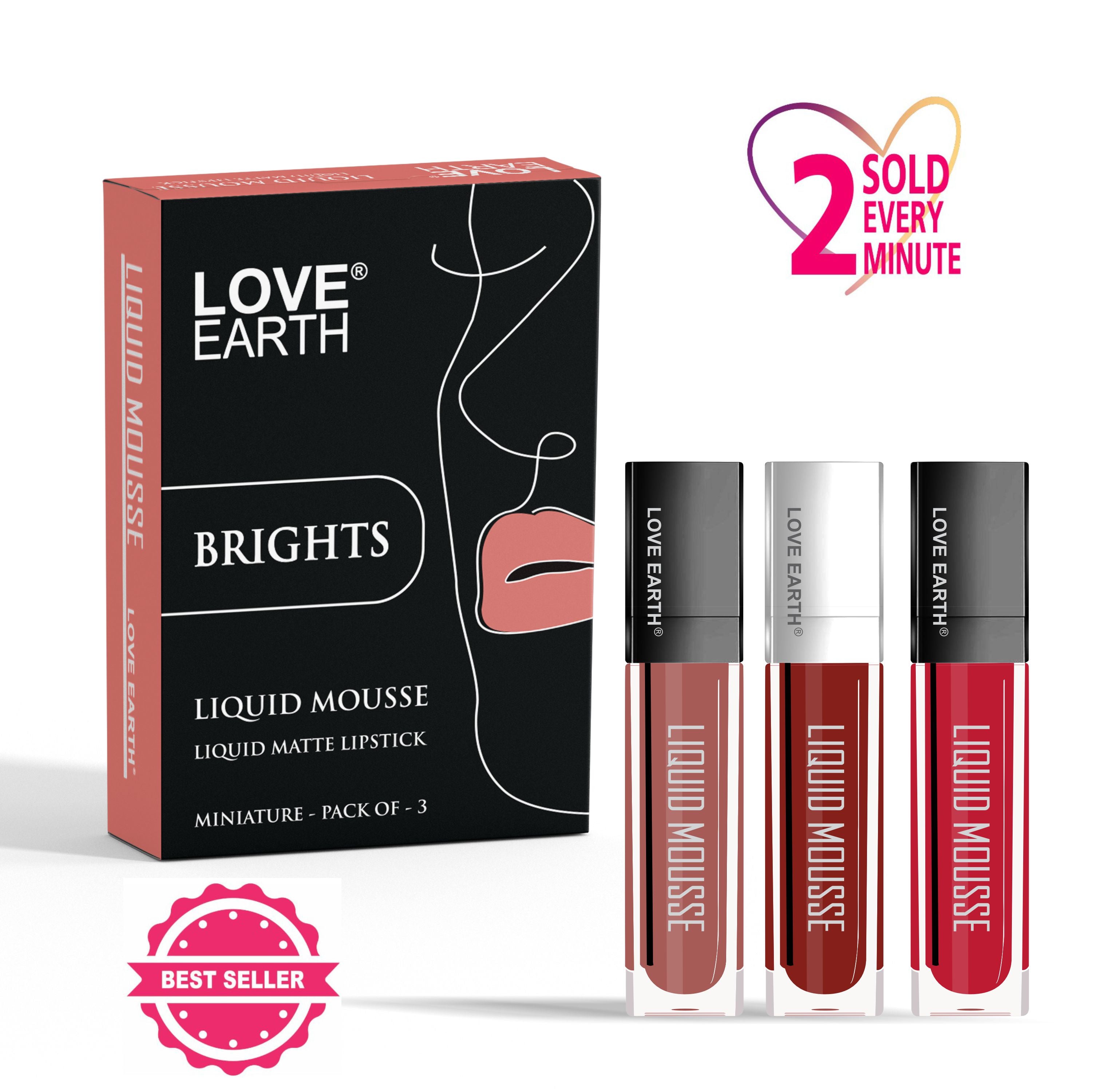 Love Earth Liquid Mousse Matte Lipstick - Brights