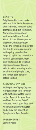 Spag Herbals Premium Lemon Peel Powder