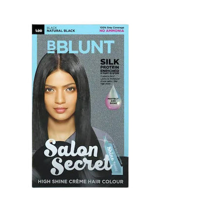 BBlunt Salon Secret High Shine Crème Hair Colour - Natural Black - Limited Time Offer