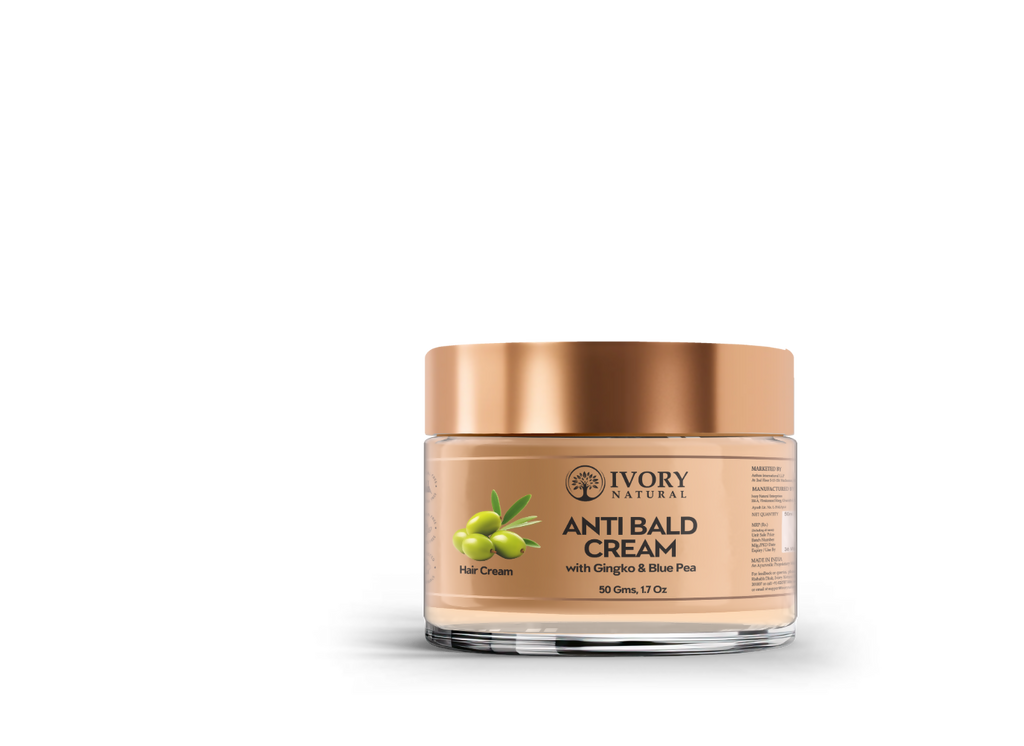 Ivory Natural Bald Cream For Hair For Stimulate Growth Of Hair, Avoid Thinning