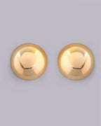 VOJ Gold-Polished Western Hasli with Studs Earrings Set