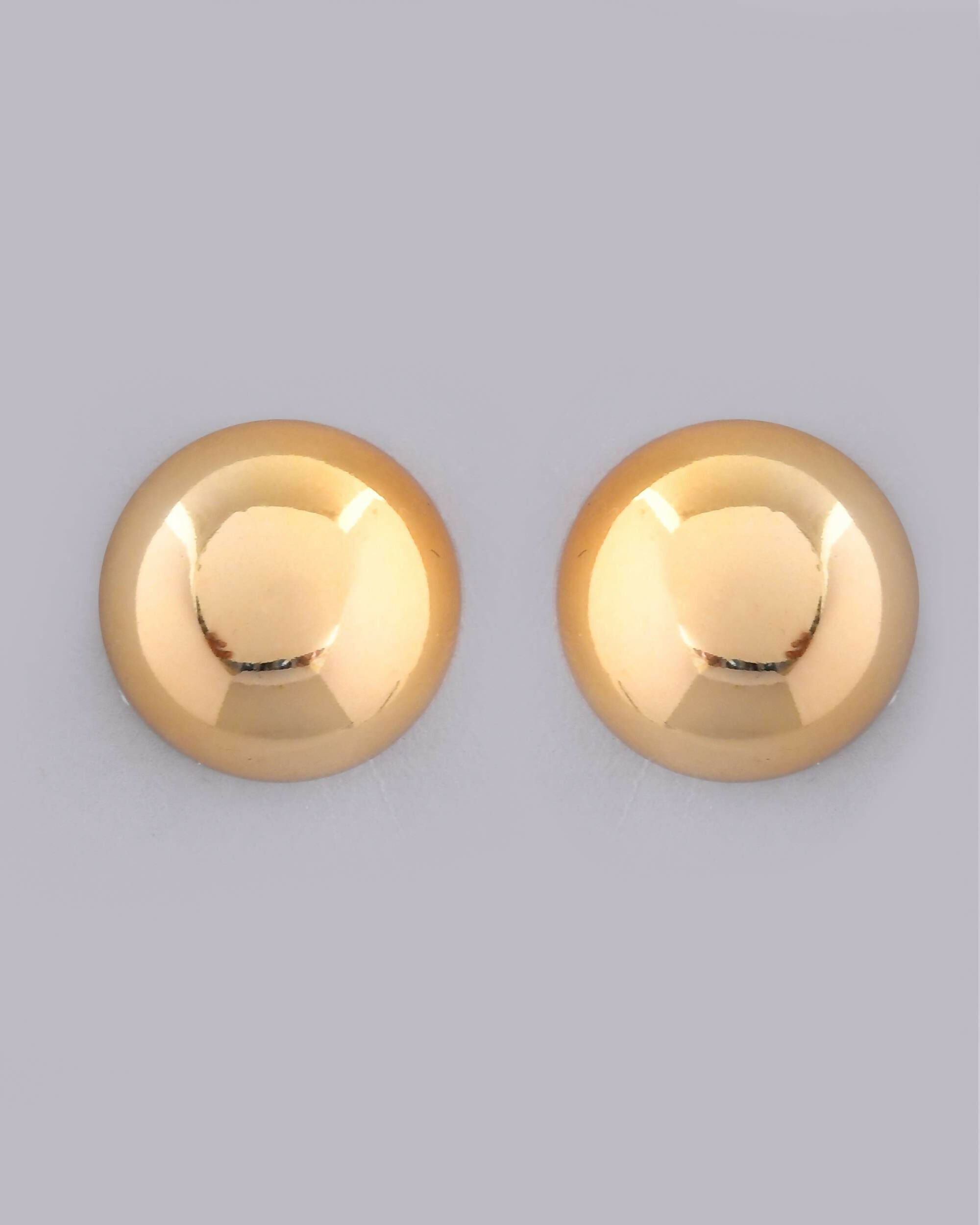 VOJ Gold-Polished Western Hasli with Studs Earrings Set
