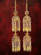 NVR Women's Pack Of 2 Gold-Polished Stone Studded Bridal Layered Kaleera Sets - Distacart