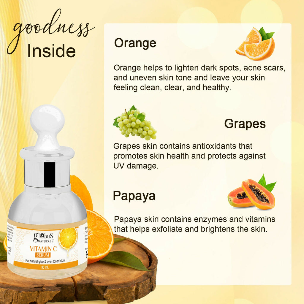 Globus Naturals Vitamin C Face Serum - Distacart