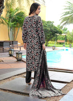 Prazu Fashion Black Cotton Silk Floral Printed Thread Sequence Salwar Suit - Distacart