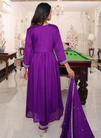 Prazu Fashion Purple Soft Silk Thread Sequence Designer Salwar Suit - Distacart