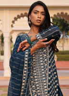 Prazu Fashion Rama Georgette Thread Embroidery Chain Stitch Work Salwar Suit - Distacart