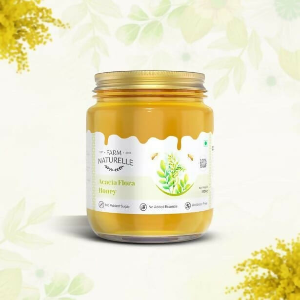 Farm Naturelle Acacia Honey - Raw, Natural, and Unprocessed Forest Honey