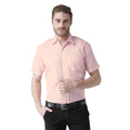 RIAG Pink Men's Half Sleeves Solid Shirt - Distacart