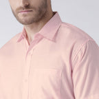 RIAG Pink Men's Half Sleeves Solid Shirt - Distacart