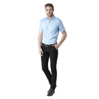 RIAG Light Blue Men's Half Sleeves Solid Shirt - Distacart