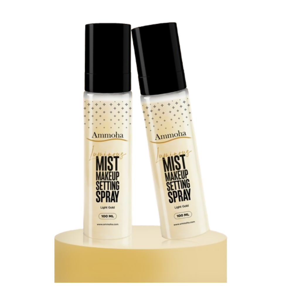 Ammoha Cosmetics Light Gold Mist Makeup Spray