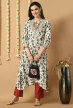 Joban Fashion White Maslin Kurta Set