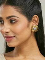 Nuyug 22k Gold Plated Filigree Statement Studs - Distacart