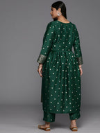 Ahalyaa Women's Traditional wear Kurta Set - Green