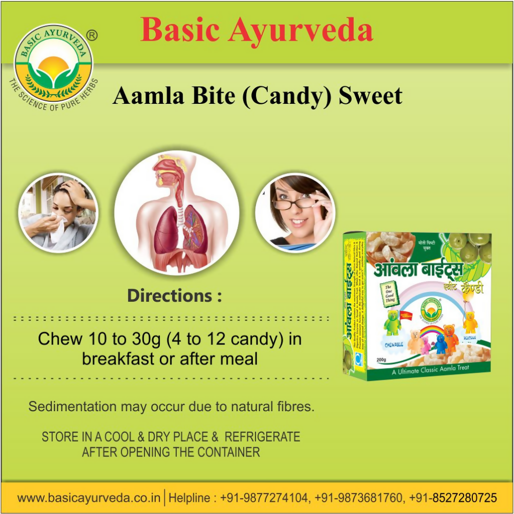Basic Ayurveda Amla Bite Sweet Candy - Distacart