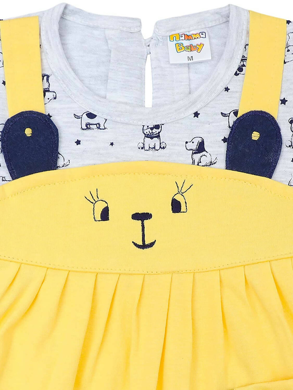 NammaBaby Baby Girl''s A-Line Mini Frock Dress - Yellow