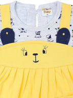 NammaBaby Baby Girl''s A-Line Mini Frock Dress - Yellow