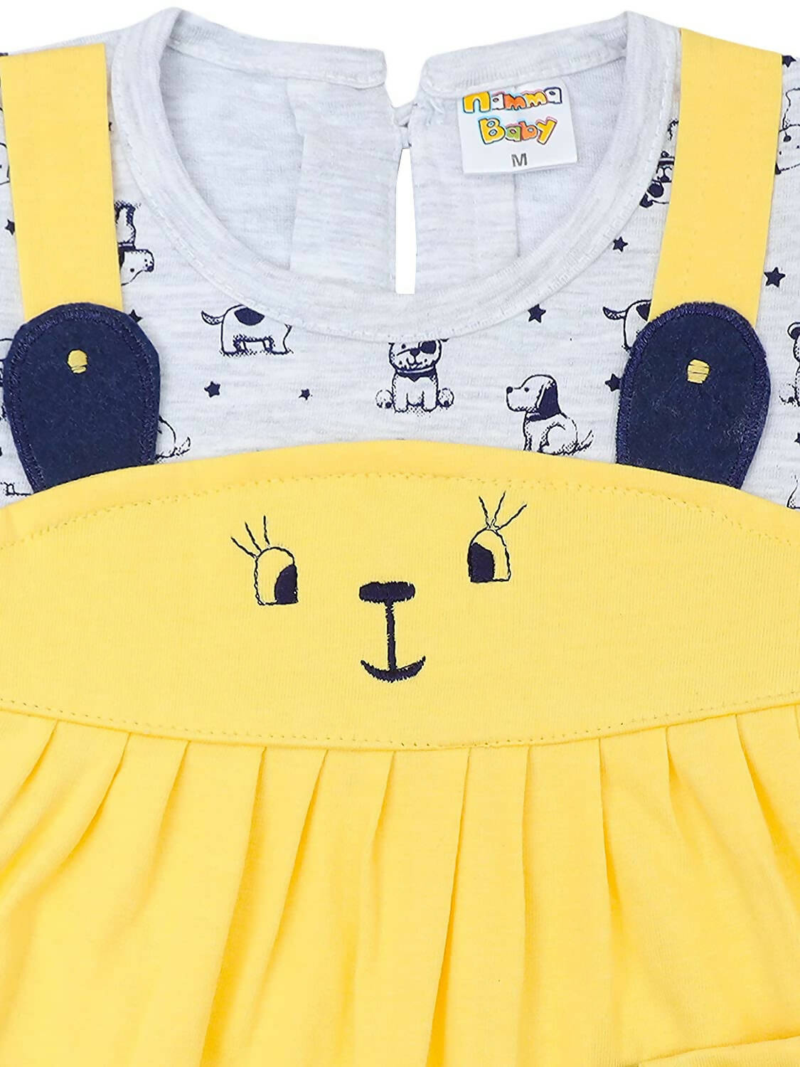 NammaBaby Baby Girl''s A-Line Mini Frock Dress - Yellow