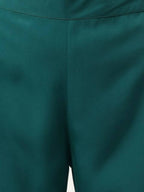 FIORRA Women's Teal Green Poly Crepe A-Line Kurta Set